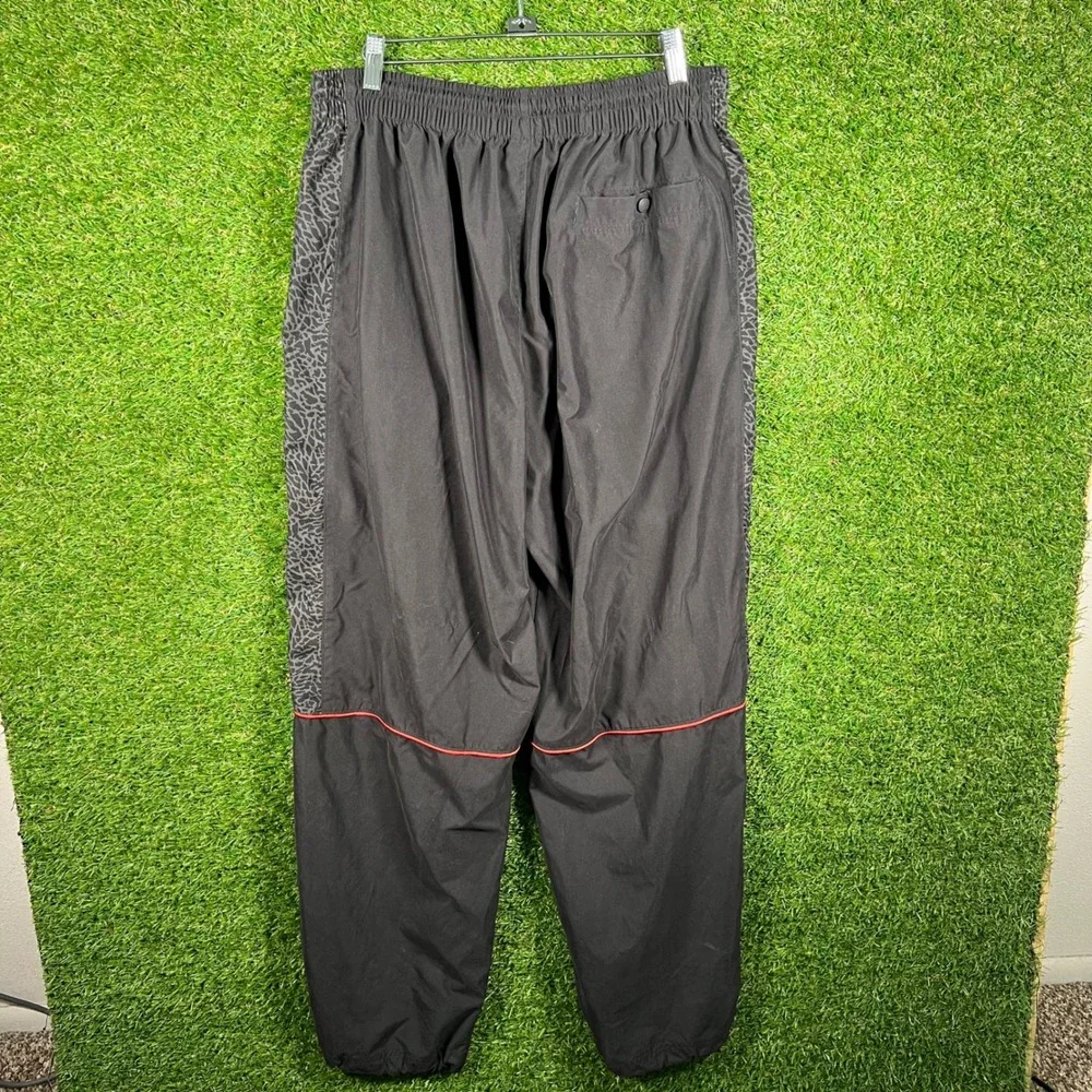 Jordan Mens XL Track Suit Black Red Elephant Print Jumpman Jacket Pants